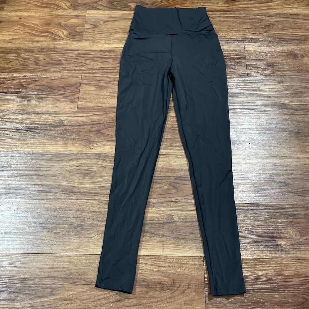 Balera Dancewear Black High Waisted Leggings Ankle Nylon Women's Size XLC